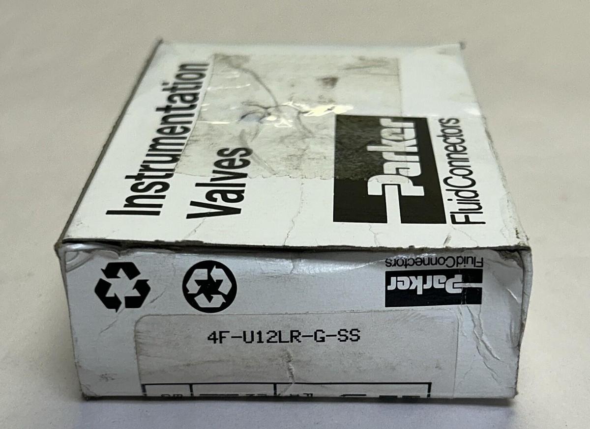 PARKER,4F-U12LR-G-SS,UNION BONNET VALVE NOS