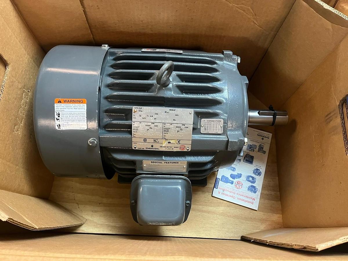US MOTORS EMERSON,H10E1D,HOSTILE DUTY MOTOR 10HP 3505RPM 3PH 215T