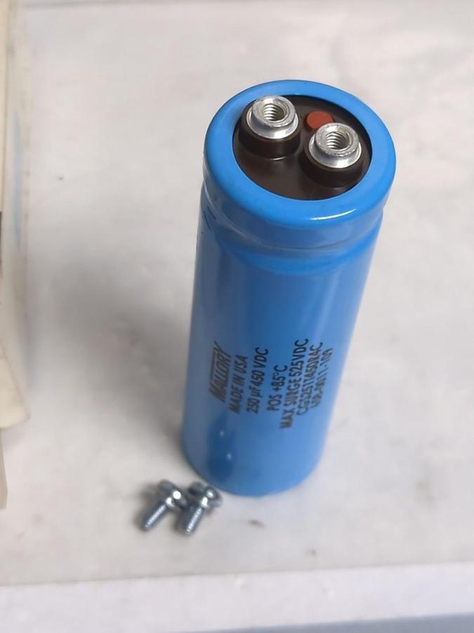 MALLORY,CGS251T450R4C,CAPACITOR 250MFD 450 WVDC NOS