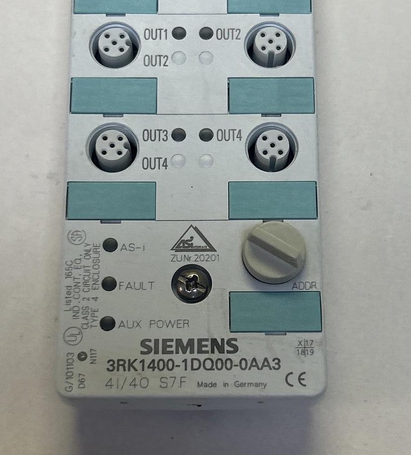 Used SIEMENS,3RK1400-1DQ00-0AA3,COMPACT MODULE