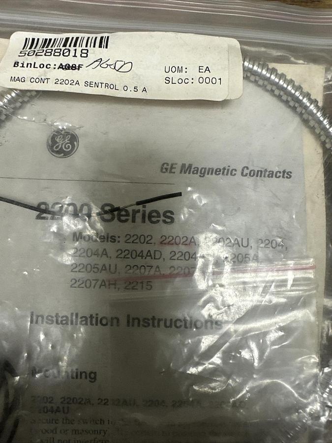 Used GE Sentrol,2202A,Magnetic Contacts