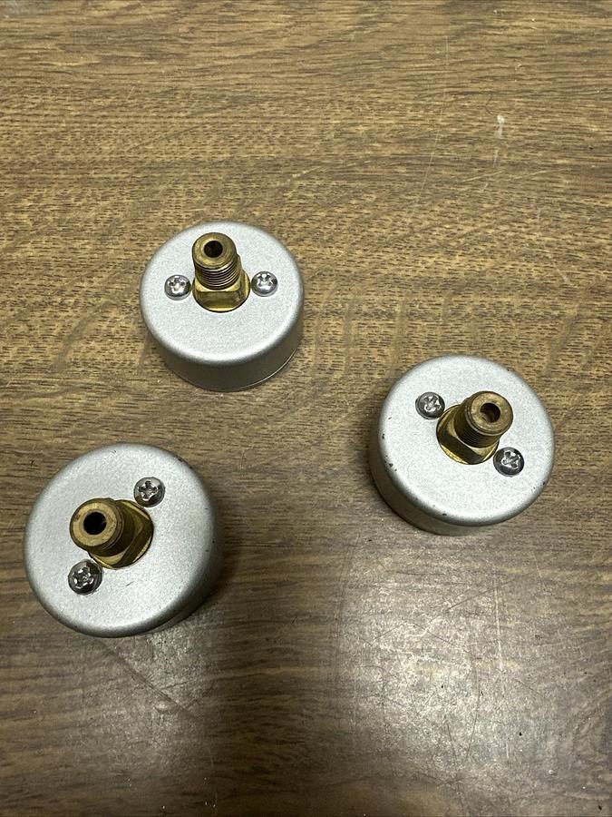Unbranded,001,0-30 PSI Gauge 1.25" Diameter LOT of 3