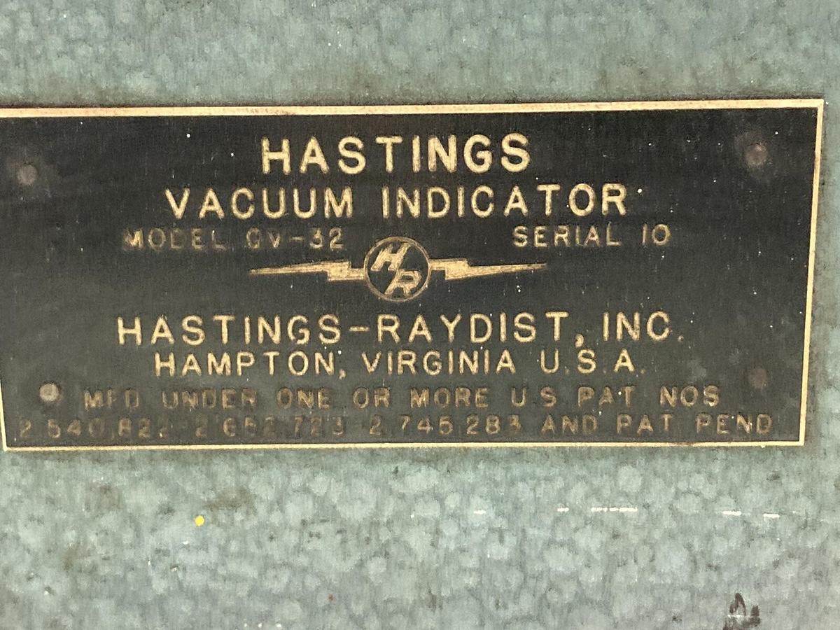 Used Hastings,Model CV-32,Vacuum Indicator