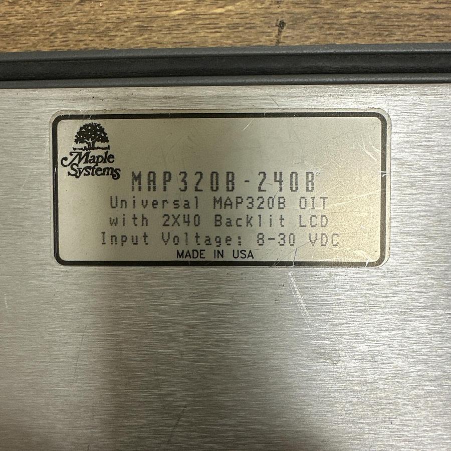 Used Maple Systems,MAP320B-240B,Operator Interface