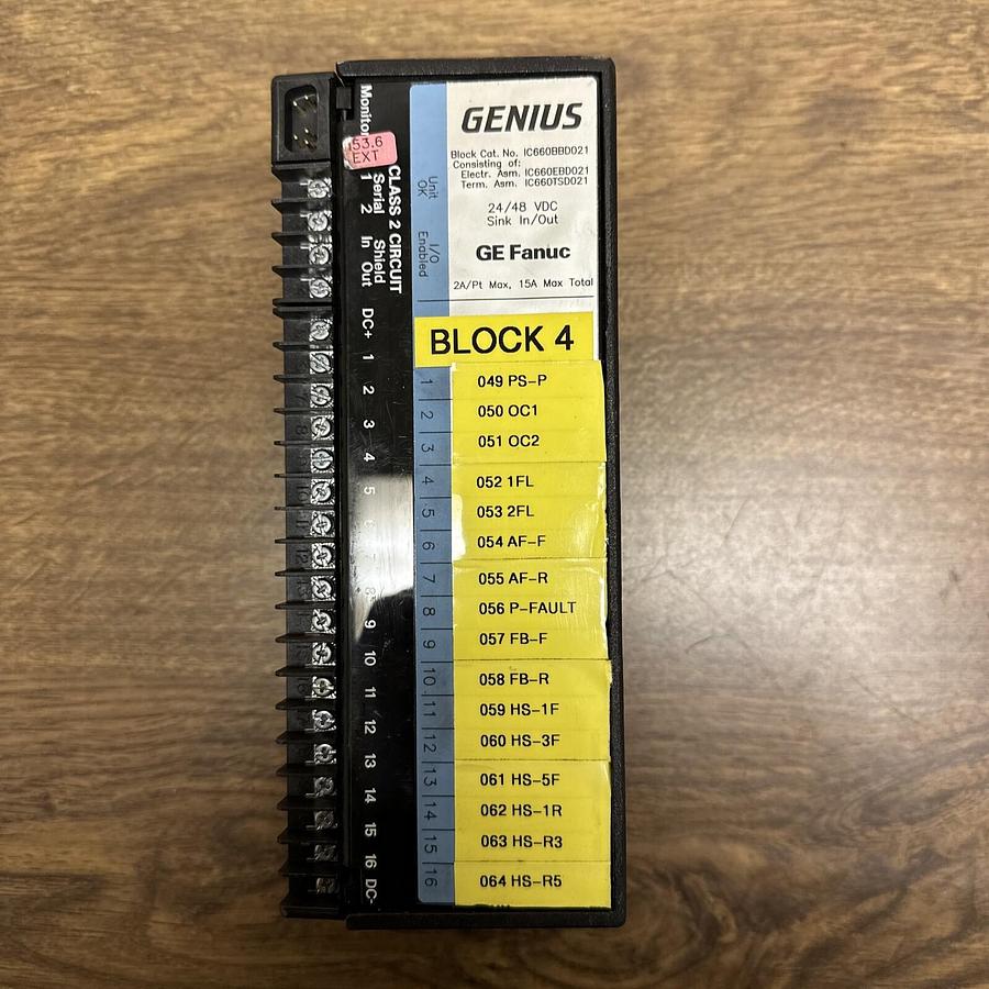 Used GE PLC,IC660BBD021,Module