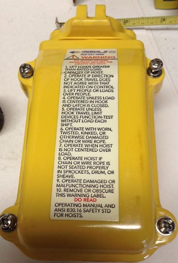 Insul 8,34214300C0B81C,Hoist Pushbutton PENDANT Switch