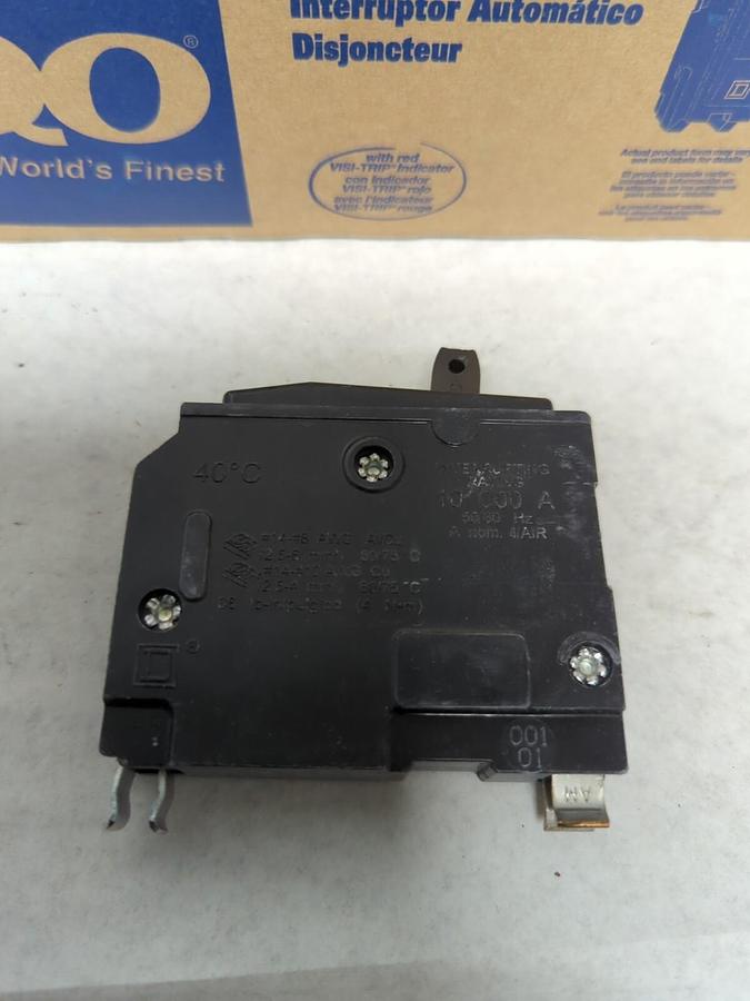 SQUARE D,Q0120,PLUG-ON CIRCUIT BREAKER 1-POLE 20 AMP PACK OF 10 NEW