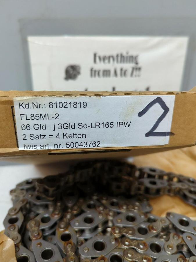 IWIS,FL85ML-2 66GLD J3GLD SO-LR165 IPW,10FT ROLLER CHAIN NOS