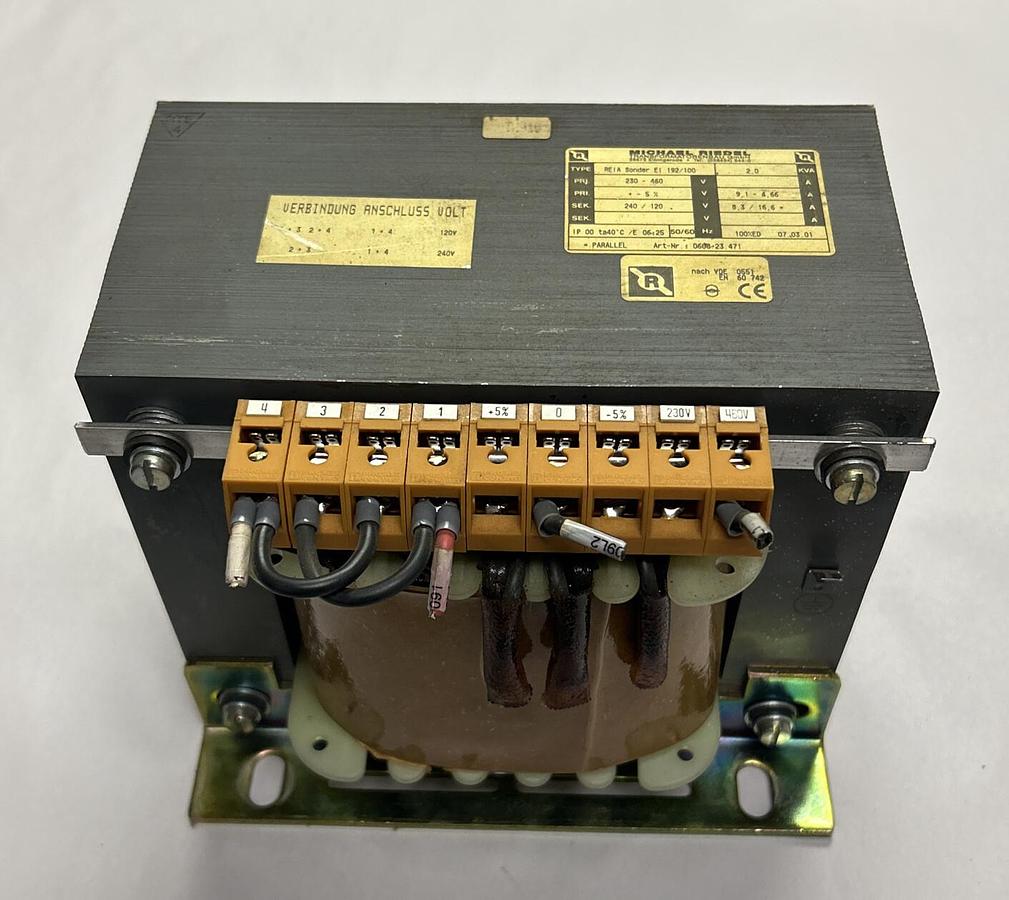 Used MICHAEL RIEDEL REIA SONDER,EL 192/100, TRANSFORMER 2KVA