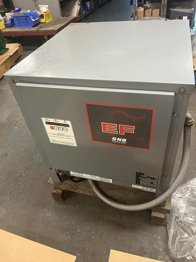 Used GNB,XPT12-475B,EF FORKLIFT BATTERY CHARGER LA 475AH 24VDC 12 CELL INPUT 3PH