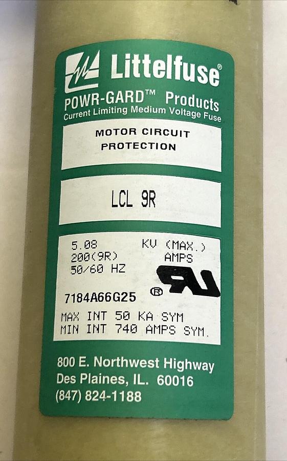 LITTELFUSE,LCL-9R,FUSE 200A NOS
