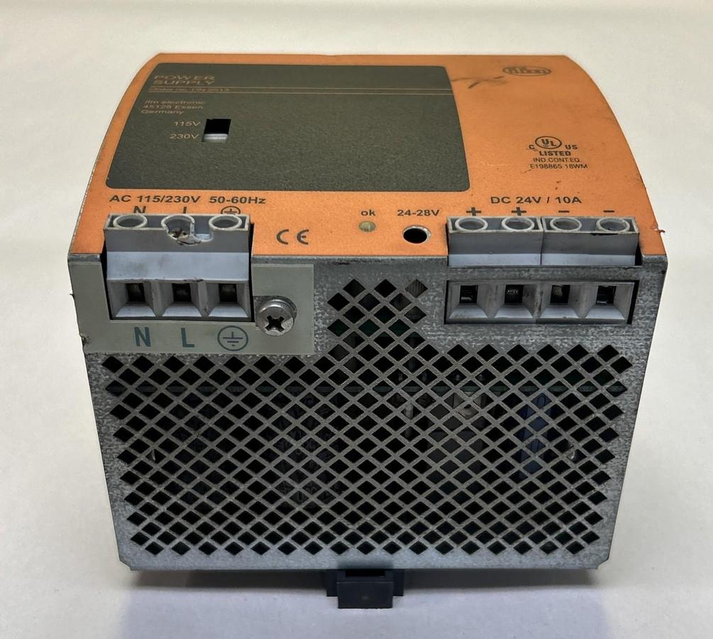 Used IFM EFECTOR,DN2013,POWER SUPPLY 24VDC 10AMP