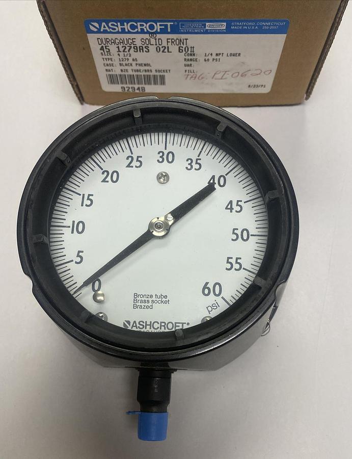 ASHCROFT,451279AS02L60#,DURAGAUGE SOLID FRONT CASE NOS