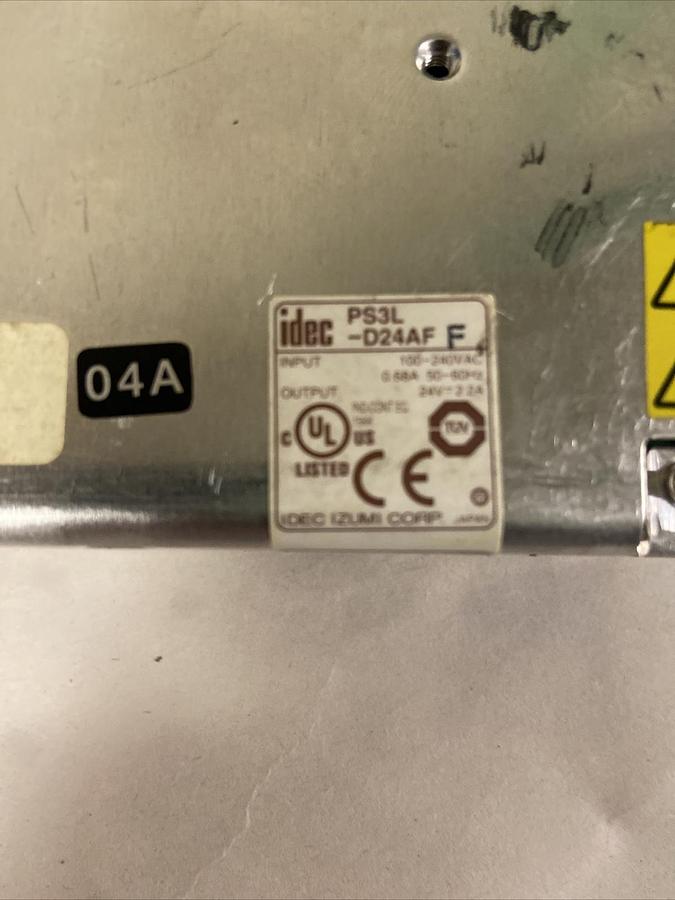 Used IDEC,PS3L-D24AF,Power Supply Input 100-240VAC Output 2.2A 24VDC