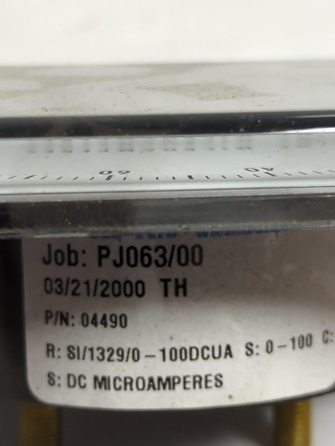 Used SIMPSON,04490,PRESSURE GAUGE 0-100 DC MICROAMPERES PRE-OWNED