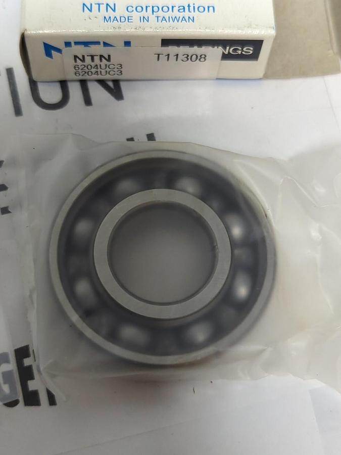 NTN,6204UC3,DEEP GROOVE BALL BEARING LOT OF 4