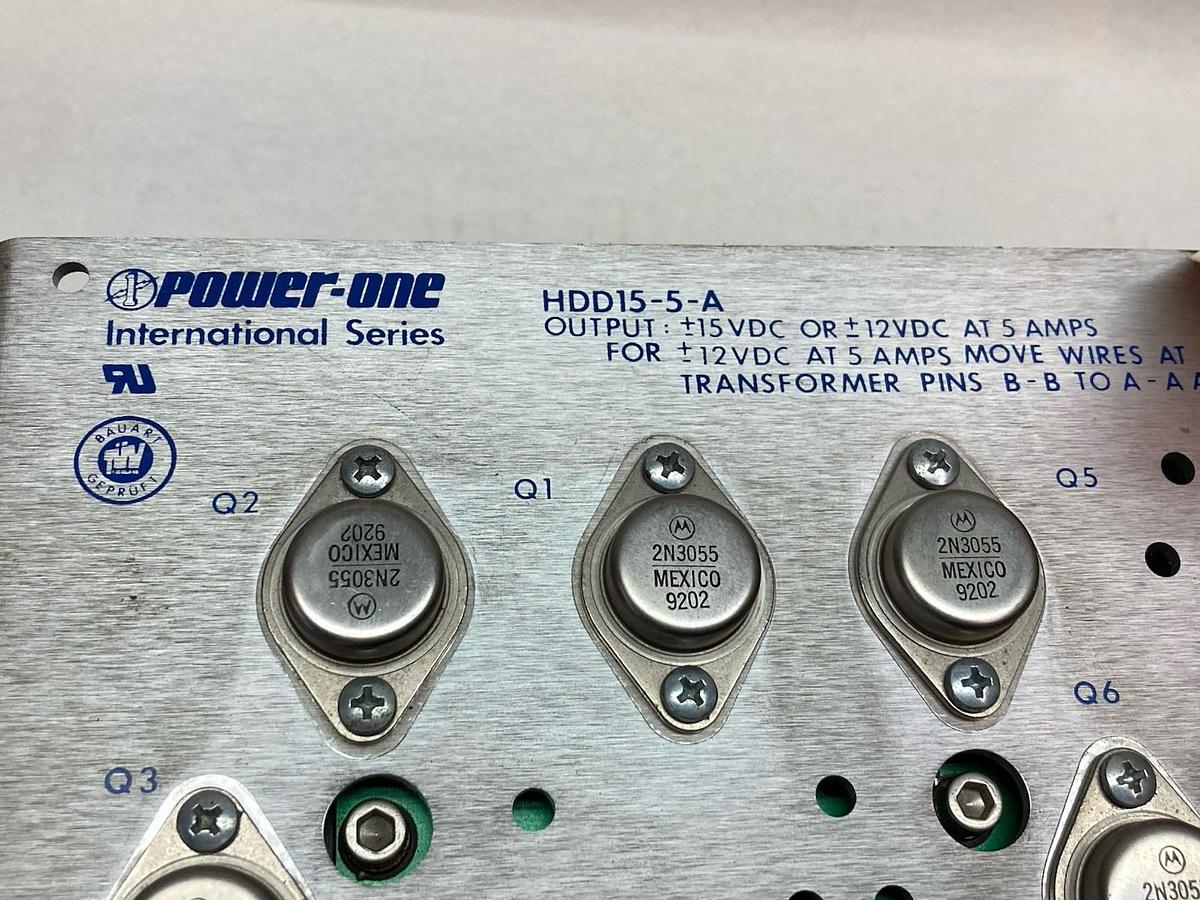Used Power-One,HDD15-5-A,Power Supply 15/12VDC 5A