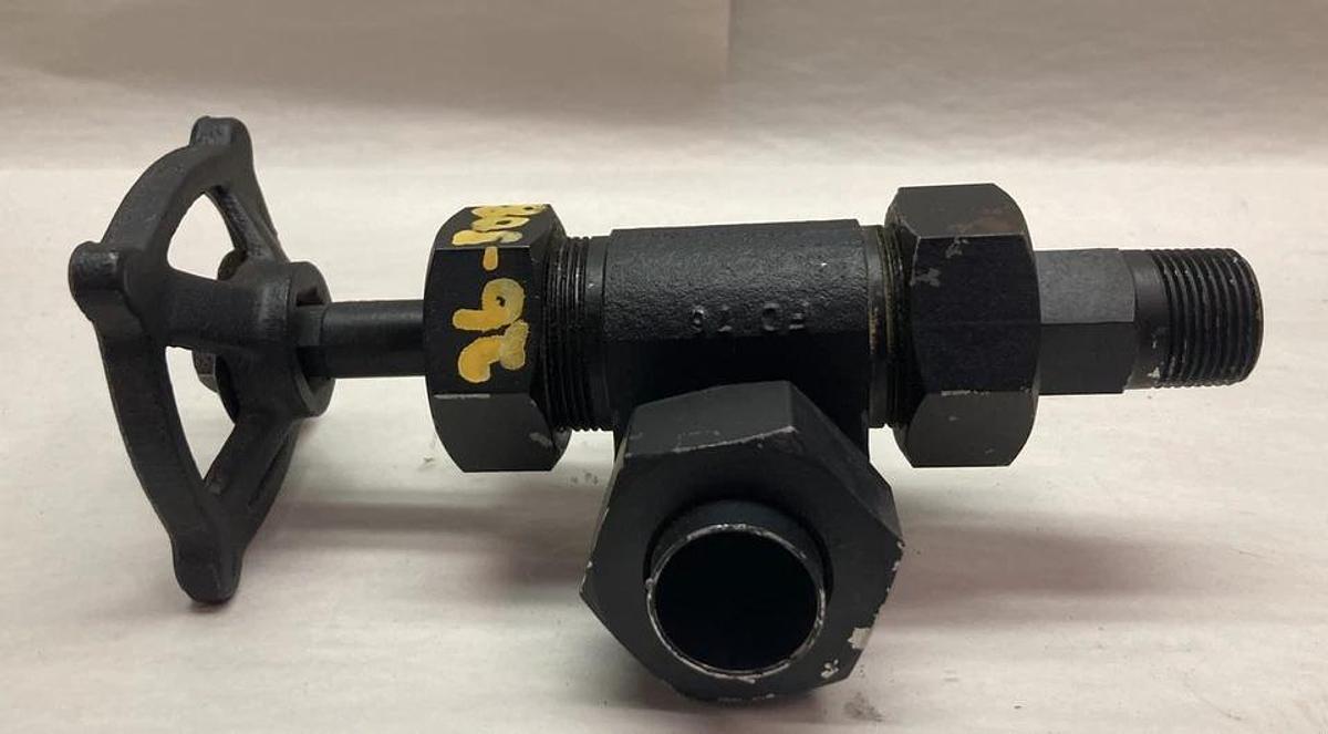 Used Jerguson,STEM CR-13,Body Carbon Steel Valve
