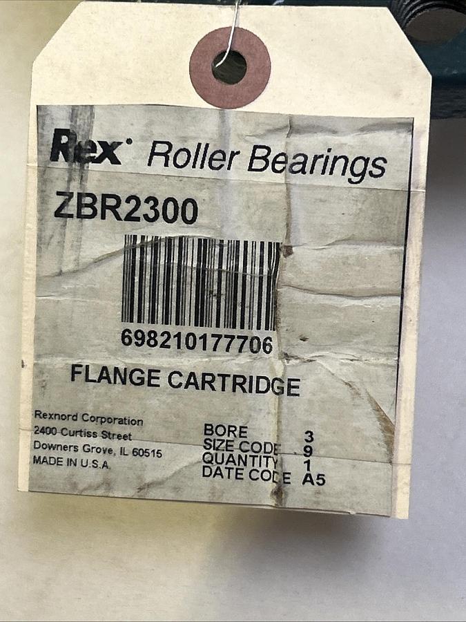 REXNORD,ZBR-2300,FLANGE BEARING 3INCH BORE NOS