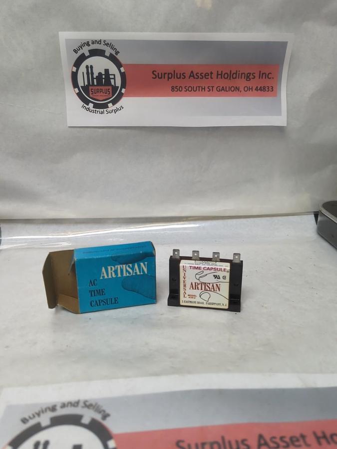 ARTISAN,438 U,TIME CAPSULE 1-1000 SEC 24-240V AC/DC 1 AMP NOS