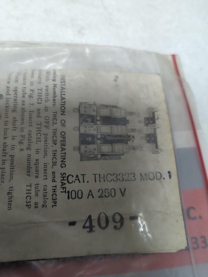 GENERAL ELECTRIC,THC3323,FUSING KIT 10A 250V NOS