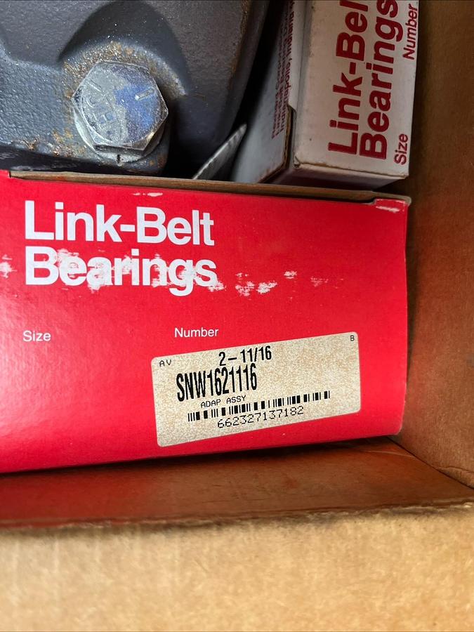 Used LINK BELT,PLB6843R,PILLOW BLOCK HOUSING 2-11/16" BORE