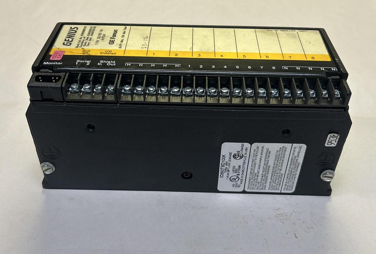 Used GE FANUC,IC660BBD101,GENIUS BLOCK I/O MODULE USED