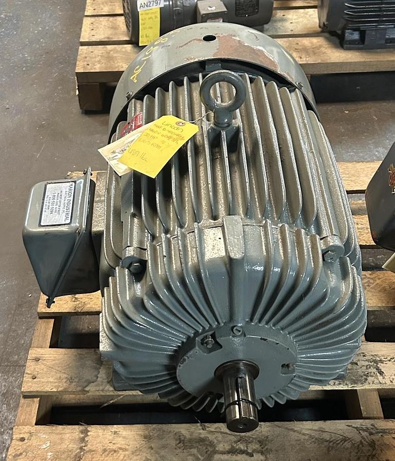 Used LINCOLN ELECTRIC,D-4G5454,AC MOTOR 20HP 460V 1165RPM 3PH 326U FRAME
