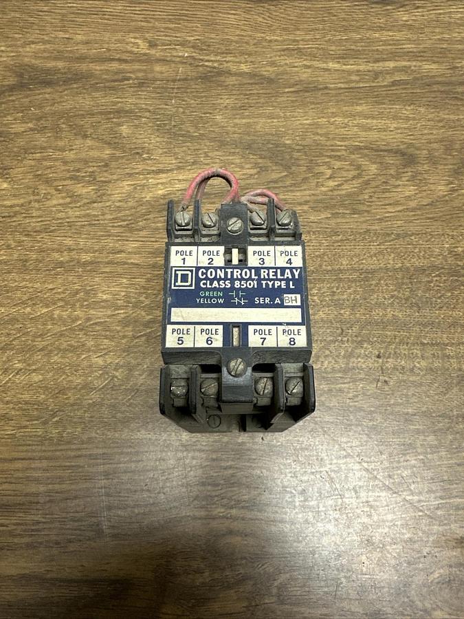 Used Square D,8501LO60,Latching Relay