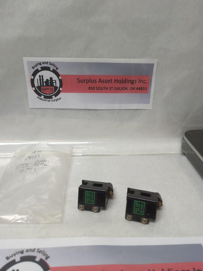 Used ALLEN-BRADLEY,69A83,COIL 240V 60HZ 220V 50HZ LOT OF 2 PRE-OWNED