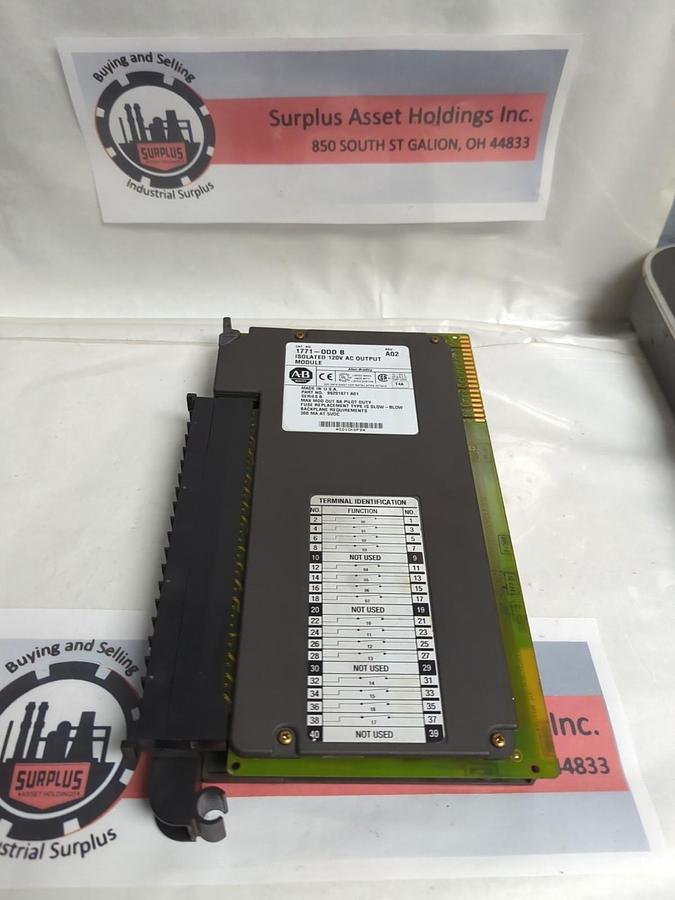 Used ALLEN BRADLEY,1771-ODD B,ISOLATED MODULE 120V AC OUTPUT PRE-OWNED