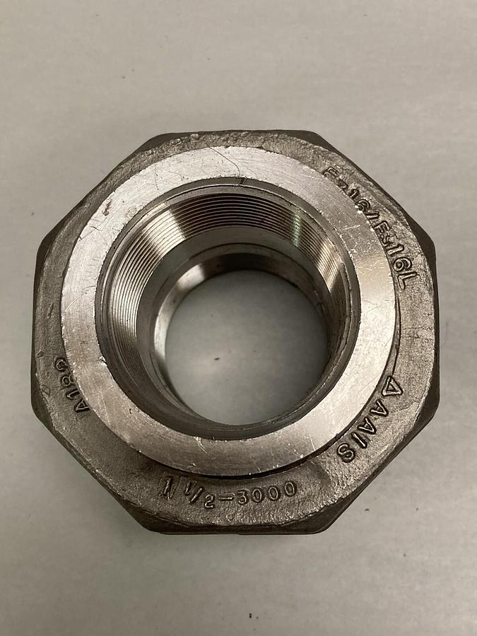 ASP USA,A182 F316L/316 E9U,1-1/2 INCH 3M SP83 Union Socket Weld Coupling