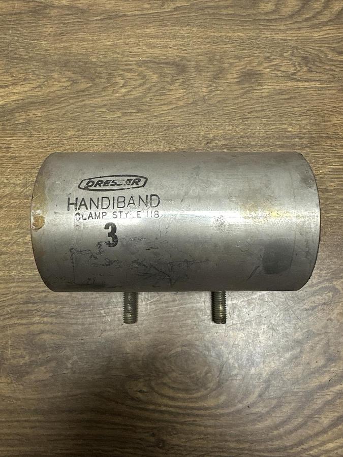 Dresser,E118,3"x6" HandiBand Stainless Steel Repair Clamp