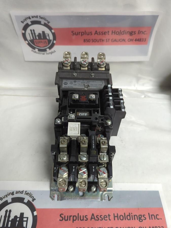 Used ALLEN BRADLEY,509-COD,SERIES B MOTOR STARTER NEMA SIZE 2 PRE-OWNED
