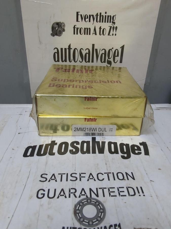 FAFNIR,2MM218WI DUL,SUPER PRECISION ANGULAR CONTACT BEARING SET 90X160X30MM NOS