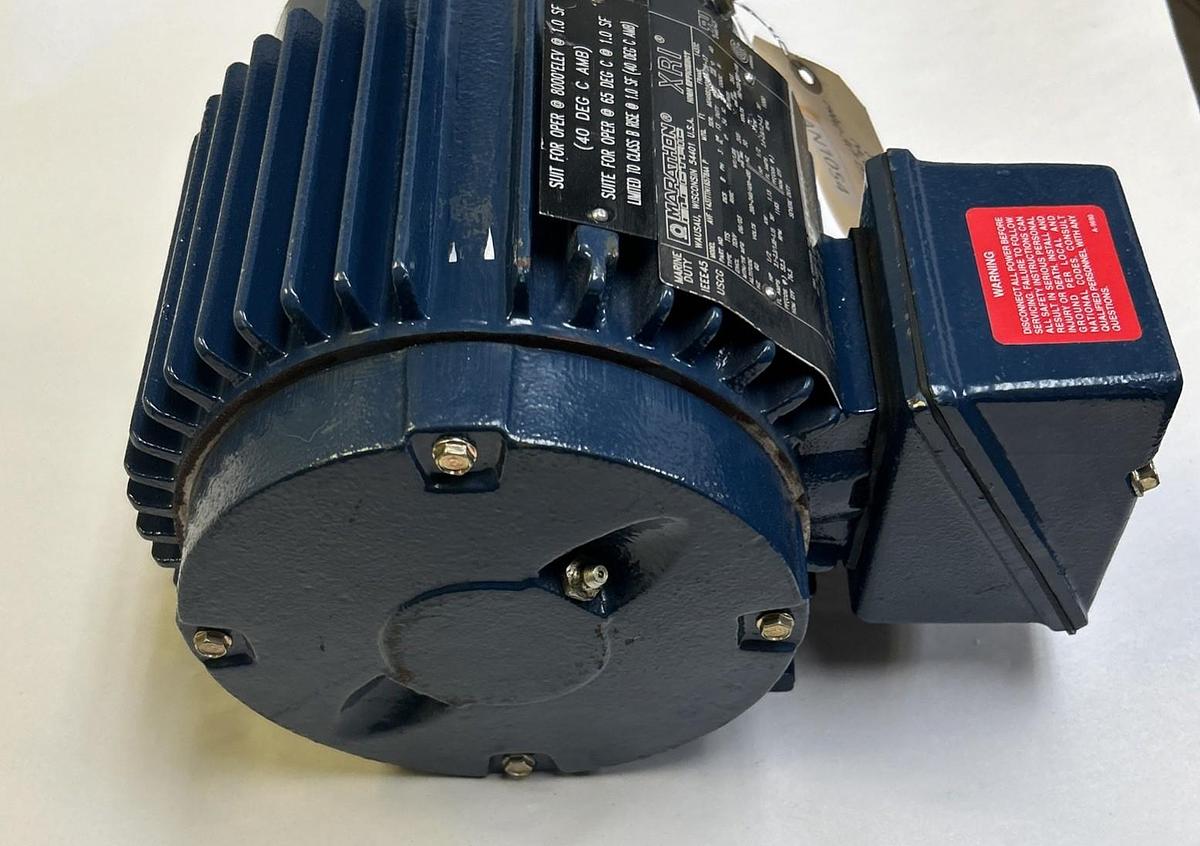 Used MARATHON,AVF143TTTN16578AA,MOTOR 1/2HP 1165RPM 200-240/400-480V 3PH 143TC FRAME