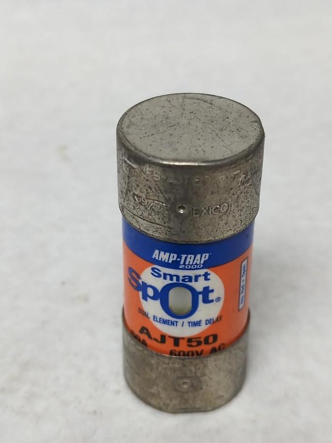Used FERRAZ SHAWMUT,AJT50,SMART SPOT 50 AMP FUSE PRE-OWNED