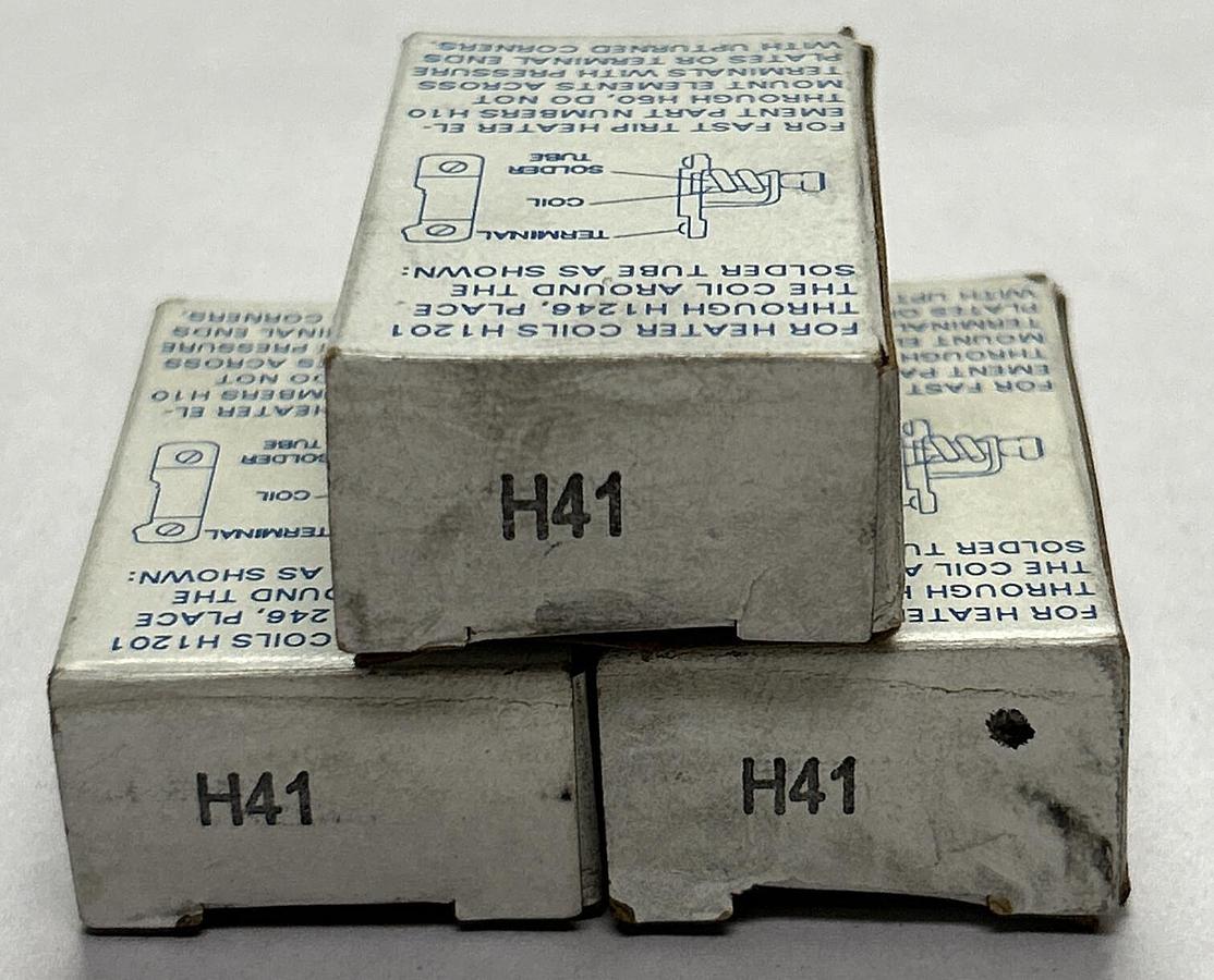 EATON,H-41,OVERLOAD THERMAL HEATER LOT OF 3 NOS