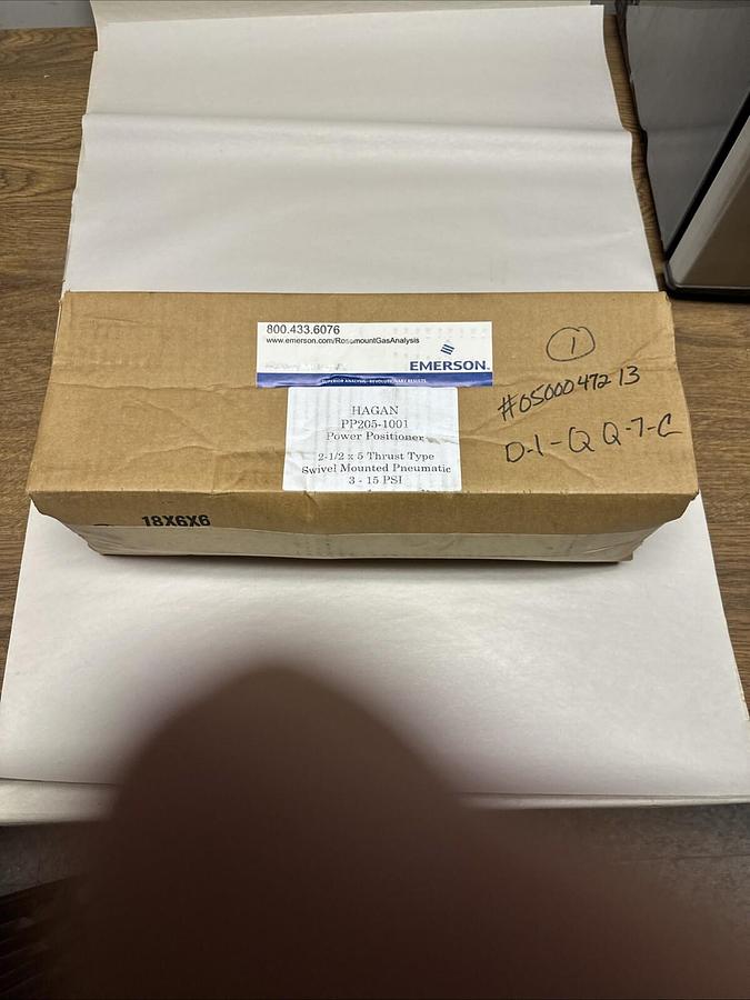 Used Rosemount,PP205-1001,Hagan Power Positioner 2-1/2 x 5 Thrust Type