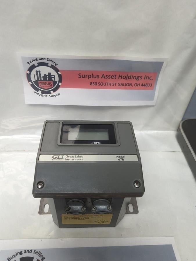Used GLI-GREAT LAKES INSTRUMENTS,678,ANALYZER-FLOWMETER 0-9.56GPM PRE-OWNED