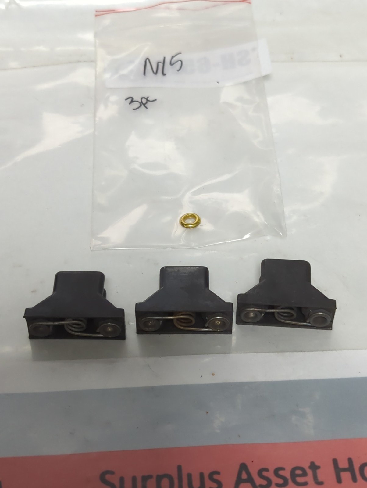 Used ALLEN BRADLEY,N15,THERMAL OVERLOAD PROTECTION HEATER ELEMENT LOT OF 3 PRE-OWNED