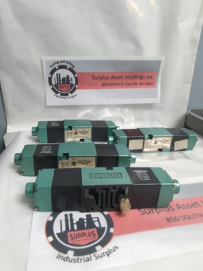 Used NUMATICS,EB PEA,SOLENOID VALVE AMP. 15 LOT OF 4 PRE-OWNED