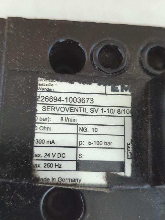 EMG,226694-1003673,SERVO VALVE 6 EMG NOS