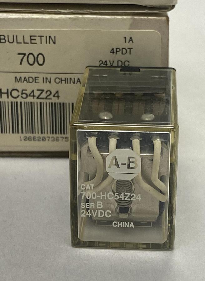 ALLEN BRADLEY,700-HC54Z24,RELAY 24 V DC 50/60 HZ LOT OF 2 NOS