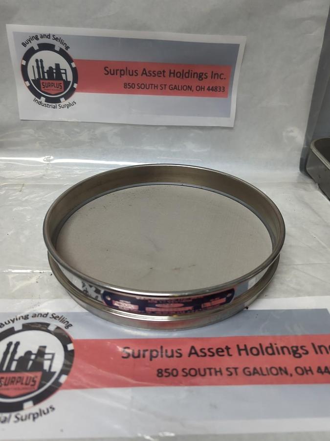 Used USA STANDARD,NO.80,TEST SIEVE METRIC 180UM INCHES .0007 ASTM E-11 SPEC PRE-OWNED
