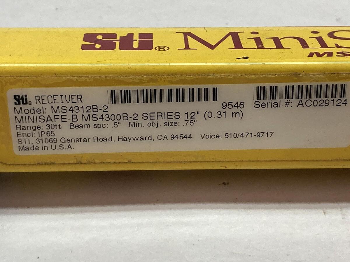 Used STI,MS4312B-2,Light Curtain Transmitter Minisafe-B