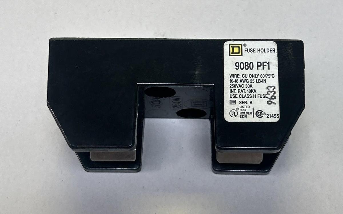 Used SQUARE D,9080PF1,FUSE HOLDER 30A 250V LOT OF 2