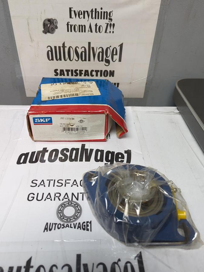 SKF,FYT 1.7/16 RM,FLANGE MOUNT BEARING  2-BOLT BASE NOS