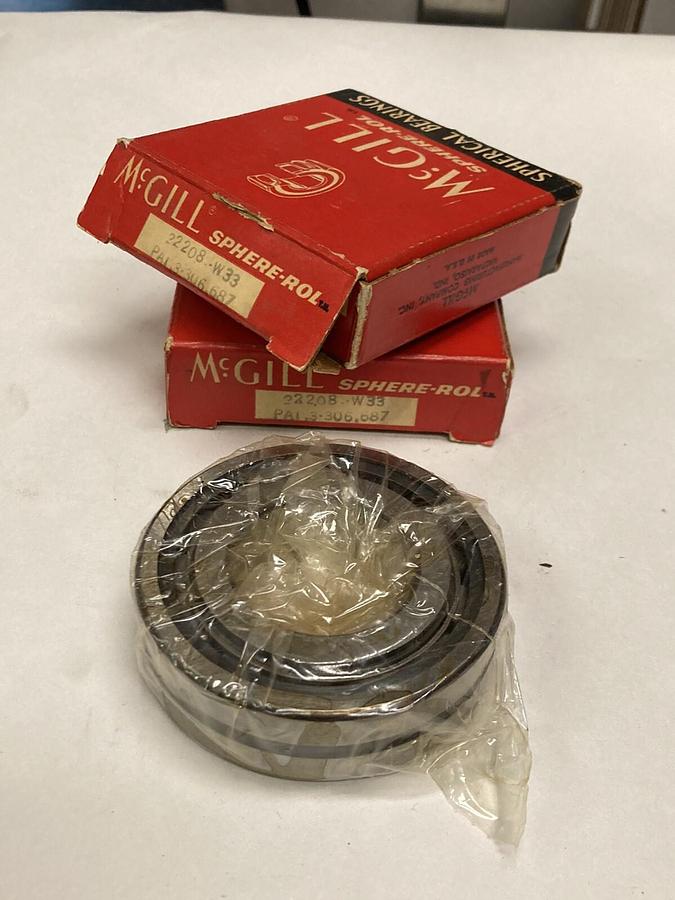 McGill,22208-W33,Spherical Roller Bearings  Lot of 2