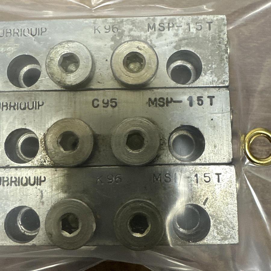 Used Lubriquip,MSP-15T,Hydraulic Modular Divider LOT of 3
